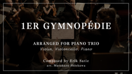 ジムノペディ1番（ヴァイオリン＆チェロ＆ピアノ）
